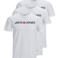 JACK & JONES T-Shirt 3-Pack Logo O-Neck T-Shirt