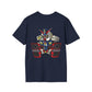 Sleepy Robot - Anime World - Unisex T-Shirt - Back Print-2