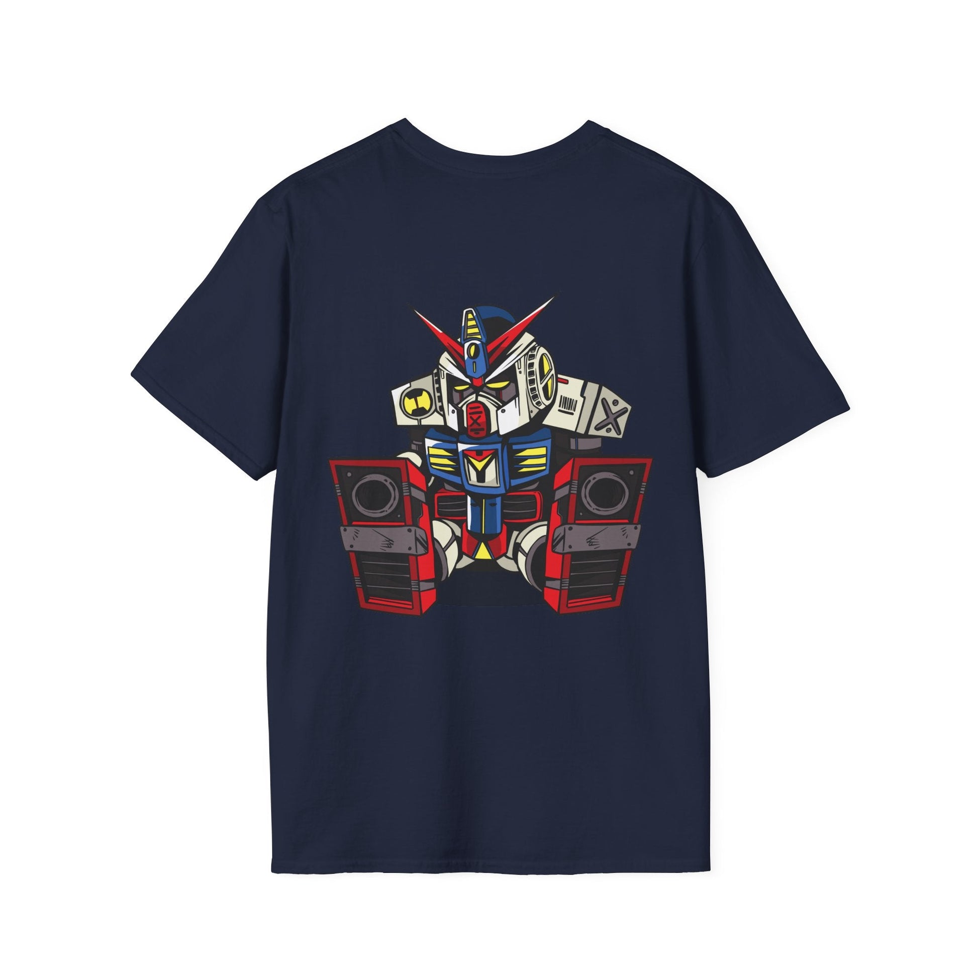 Sleepy Robot - Anime World - Unisex T-Shirt - Back Print-2