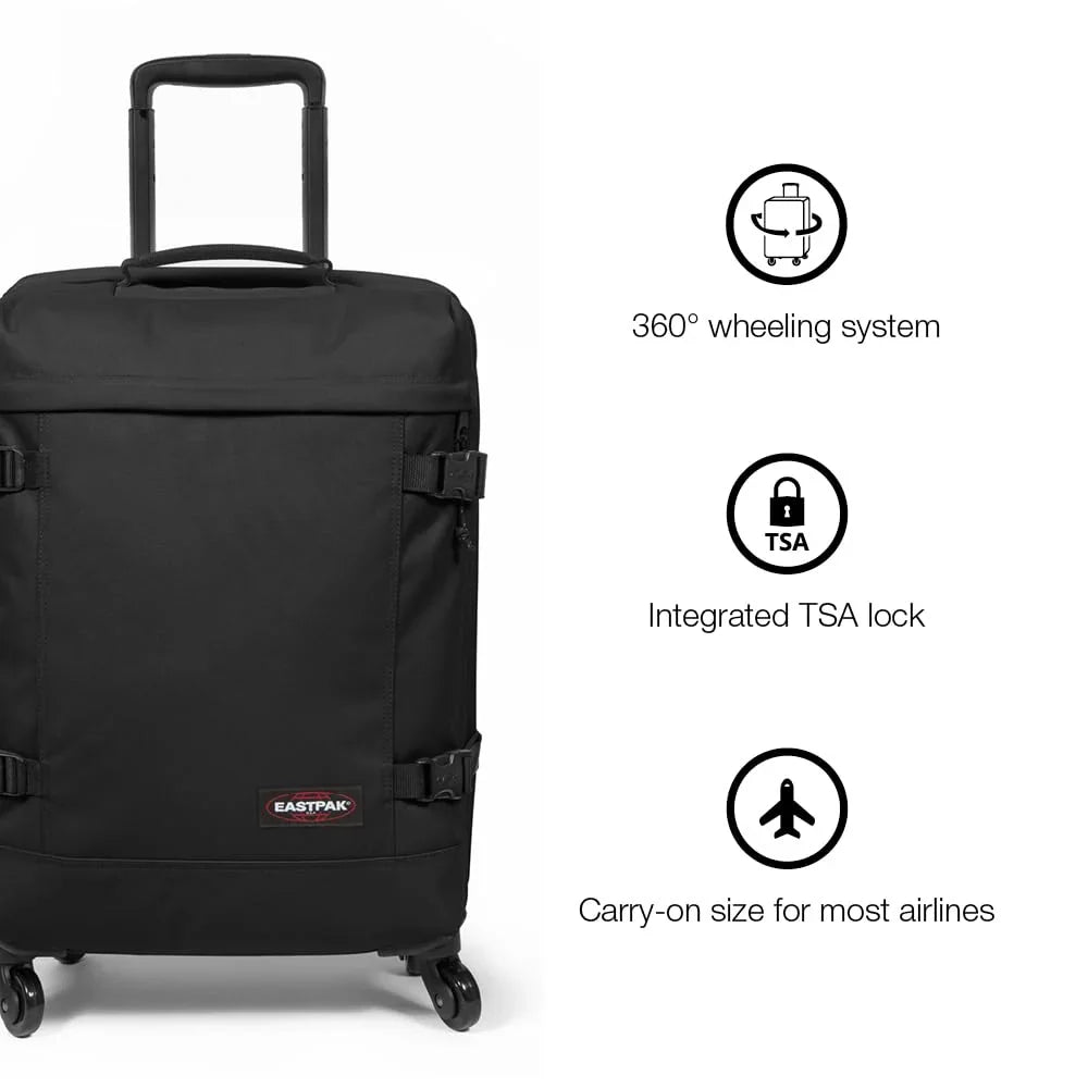 Eastpak TRANS4 S Suitcase, 54 x 35 x 23 cm, 44 L, Black, trans4 s - STREET STYLE