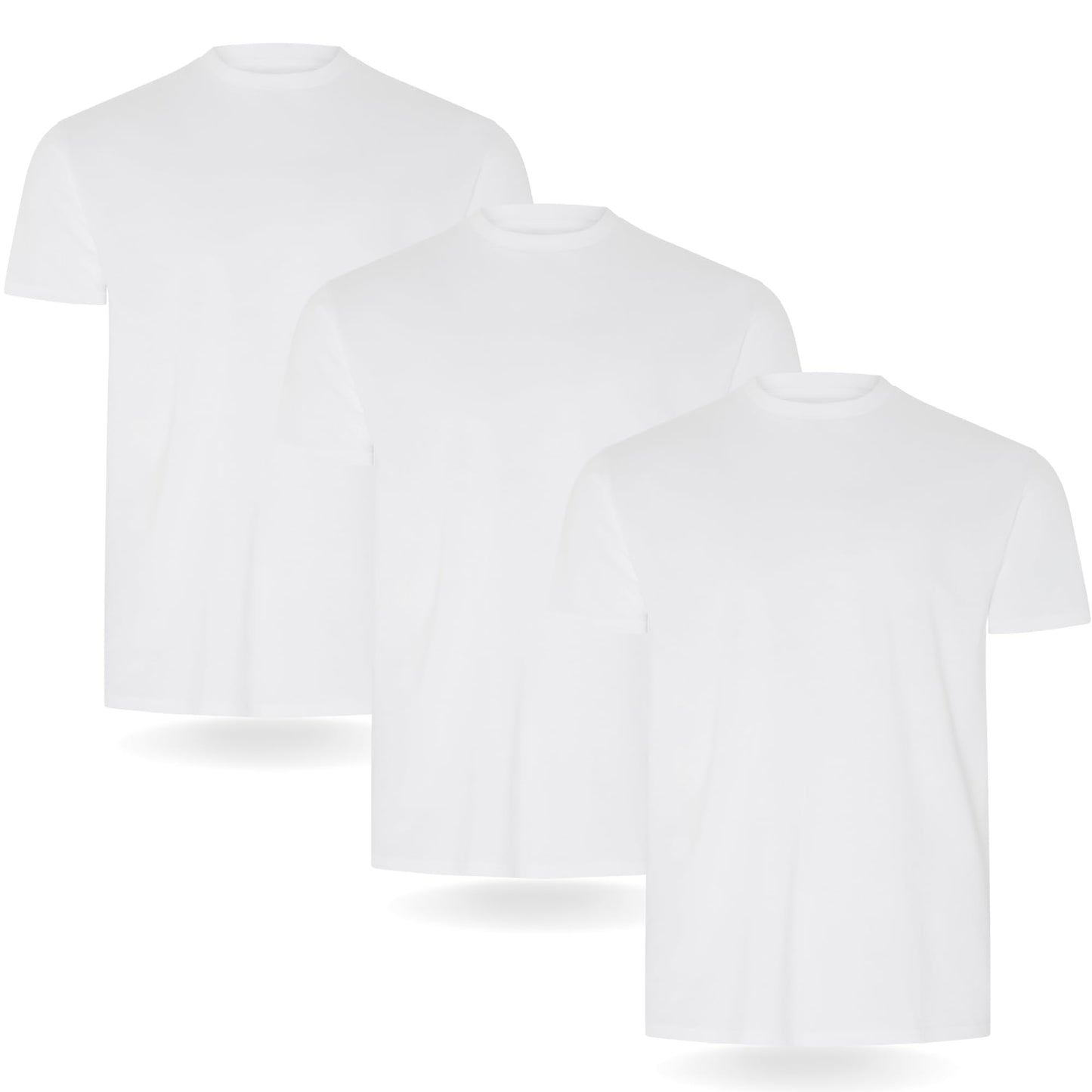 FM London Pack of 3/5 Men's T-Shirt - Premium T-Shirt with Slightly Fitted Design - Super Soft T-Shirt Made of 100% Cotton