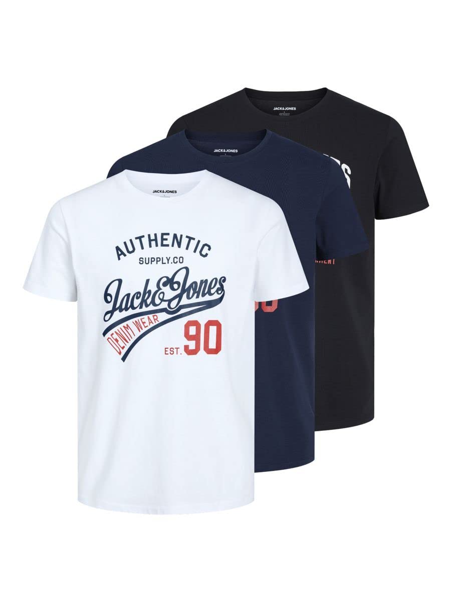 JACK & JONES T-Shirt 3-Pack Logo O-Neck T-Shirt