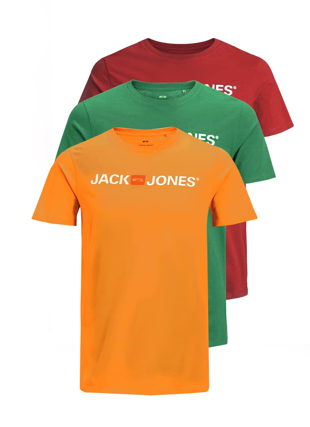 JACK & JONES T-Shirt 3-Pack Logo O-Neck T-Shirt