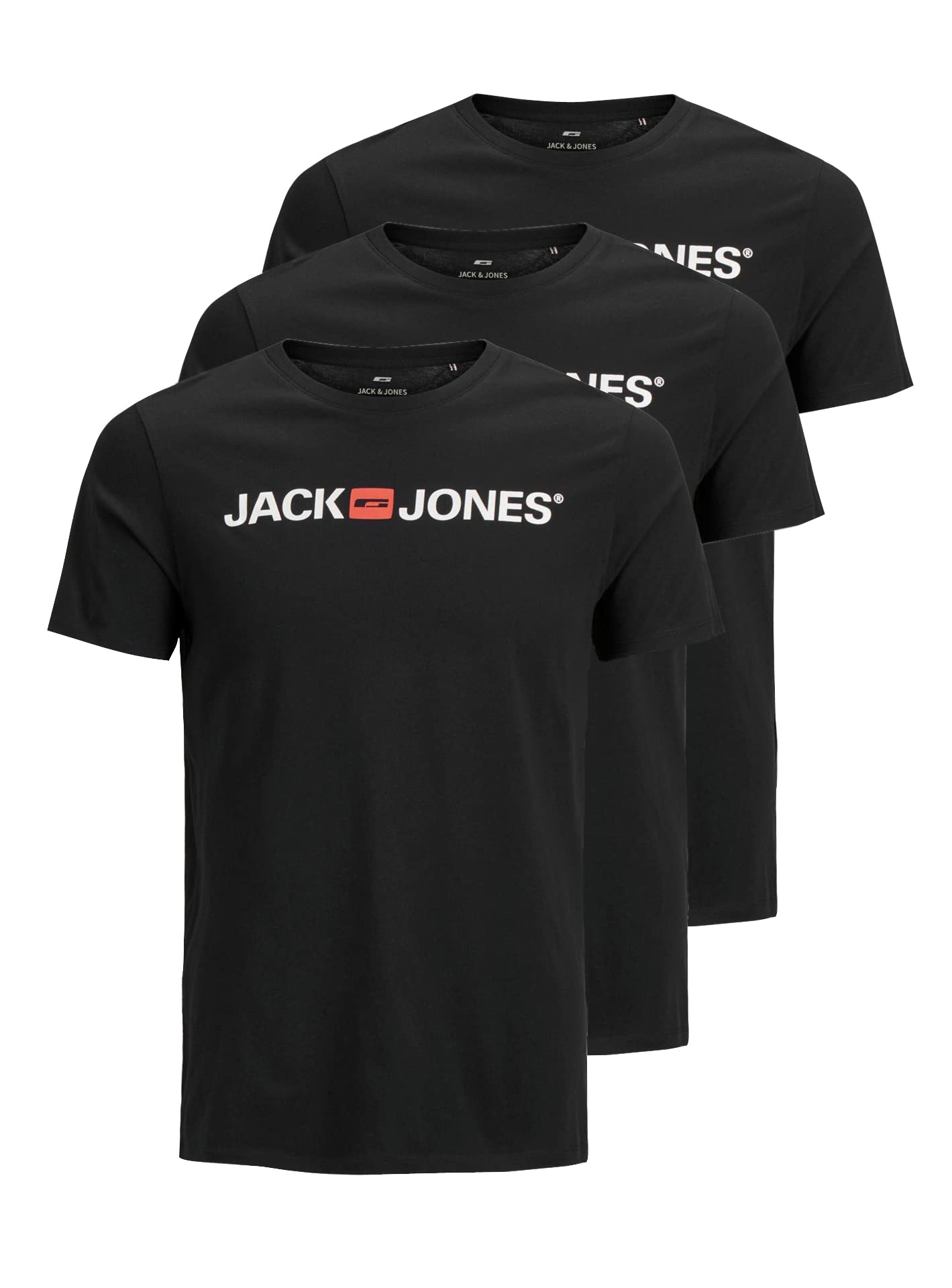JACK & JONES T-Shirt 3-Pack Logo O-Neck T-Shirt