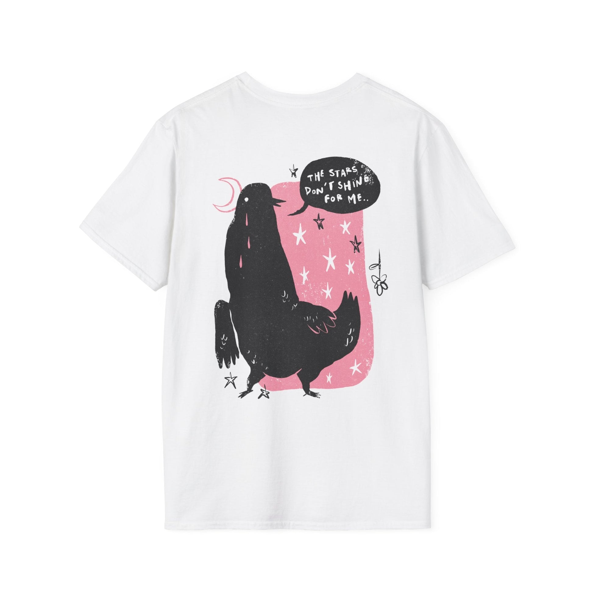 The Stars don´t shine for me - Moody Birds - Unisex T-Shirt - Back Print-0