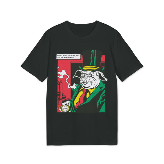 Boss Pig - Comic Mafia - Premium Bio Unisex T-Shirt - Front Print-0