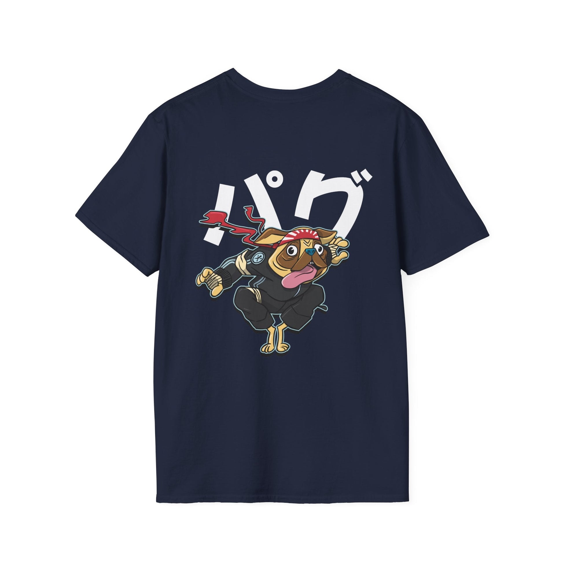 Pug - Warrior Animals - Unisex T-Shirt - Back Print-2