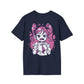 Anime Girl sketched - Anime World - Unisex T-Shirt - Back Print-2