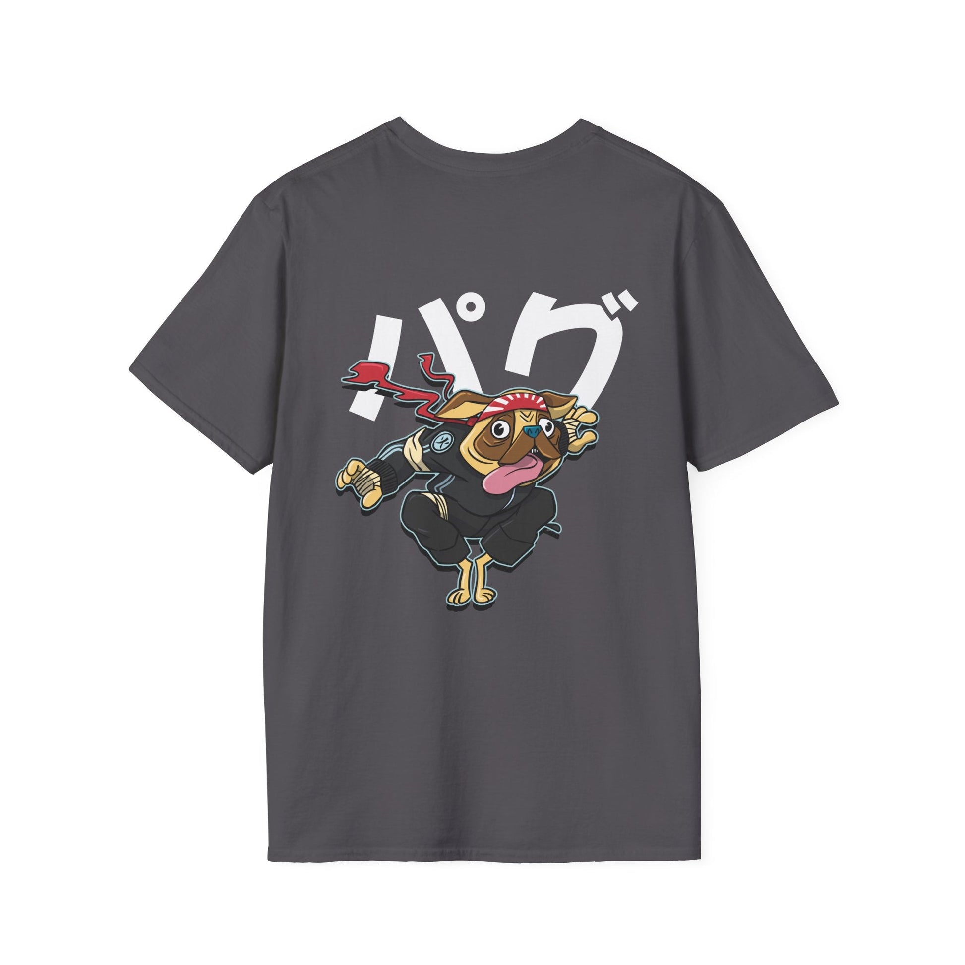 Pug - Warrior Animals - Unisex T-Shirt - Back Print-1