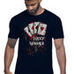 Lucky winner Poker Carte da Gioco 4-0 T-shirt Urban Men Uomo 100% Cotone Pettinato JK