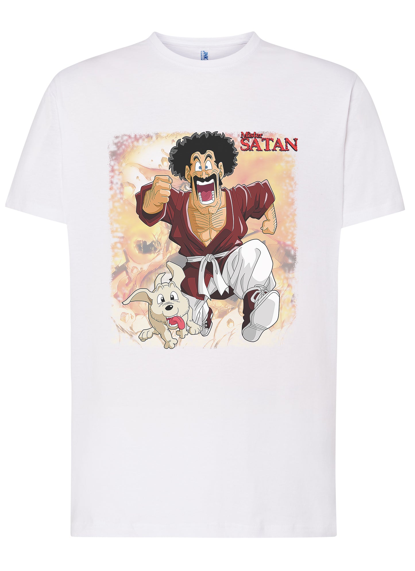 Mister Satan Manga 2-2 Anime Fumetti 6001 T-shirt Urban Men Uomo 100% Cotone Pettinato JK