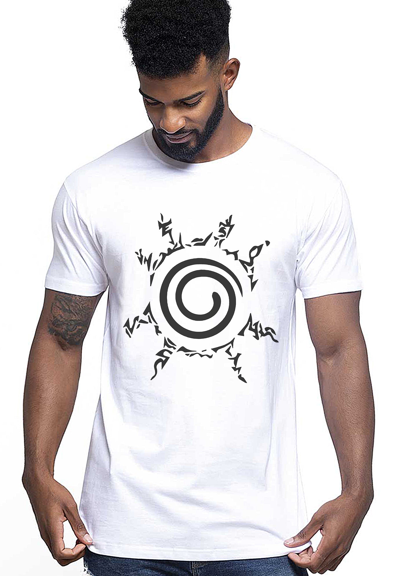 Naruto Uzumaki Kakashi hat 6 Manga Anime Fumetti 6003-6 T-shirt Urban Men Uomo 100% Cotone Pettinato JK