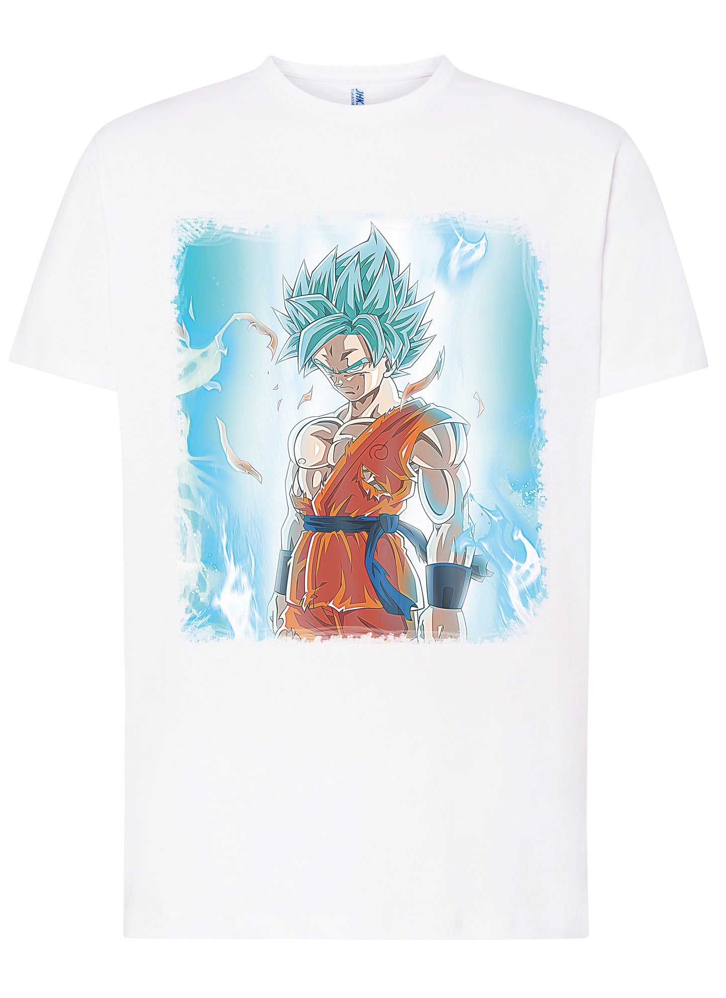 Gogeta Manga Anime Fumetti 6004-2 T-shirt Urban Men Uomo 100% Cotone Pettinato JK