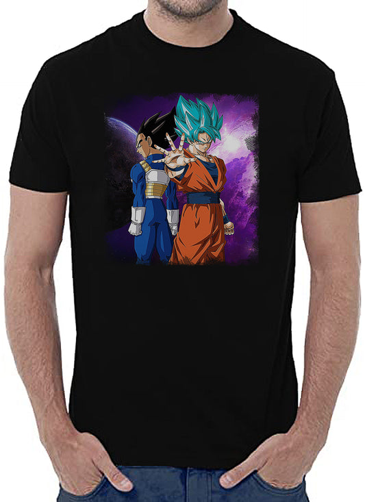 Goku eat Ape Vegeta Dragon Ball Z Manga Anime Fumetti 6004-6 T-shirt Urban Men Uomo 100% Cotone Pettinato JK