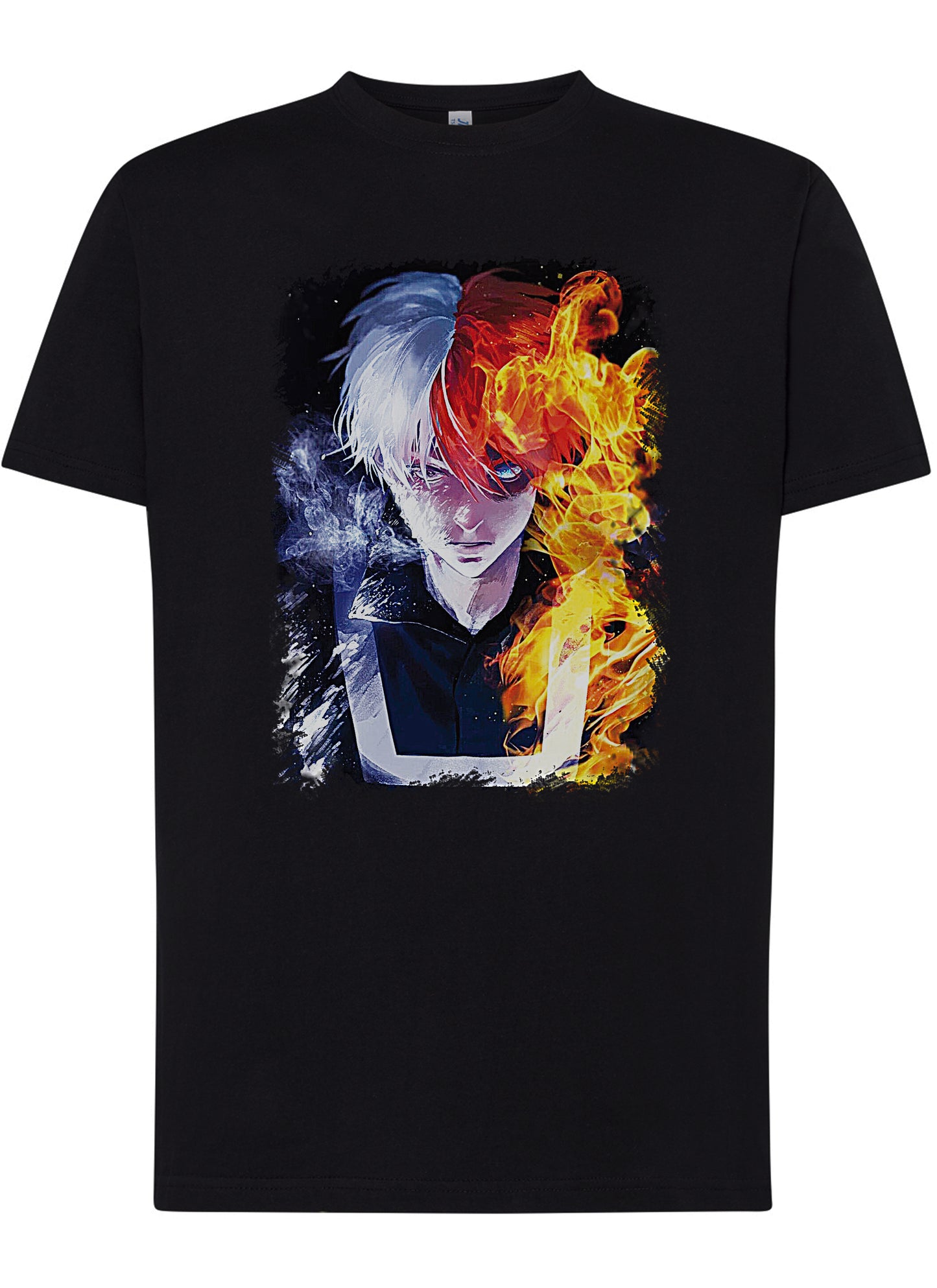 Todoroki Boku no Hero Academia Manga Anime Fumetti 6005-4 T-shirt Urban Men Uomo 100% Cotone Pettinato JK