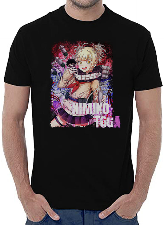 Himiko Toga Transformation Manga Anime Fumetti 6005-7 T-shirt Urban Men Uomo 100% Cotone Pettinato JK