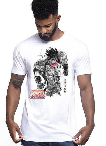 Jojo Bizarre Adventure Manga Anime Fumetti 6007-2 T-shirt Urban Men Uomo 100% Cotone Pettinato JK