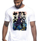 Sasuke Uchiha Manga Anime Fumetti 6009-6 T-shirt Urban Men Uomo 100% Cotone Pettinato JK