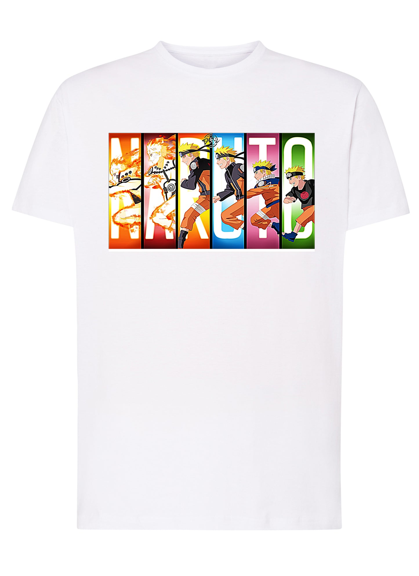 Naruto Manga Anime Fumetti 6009 T-shirt Urban Men Uomo 100% Cotone Pettinato JK