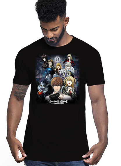 Death Note Manga Anime Fumetti 6010-2 T-shirt Urban Men Uomo 100% Cotone Pettinato JK