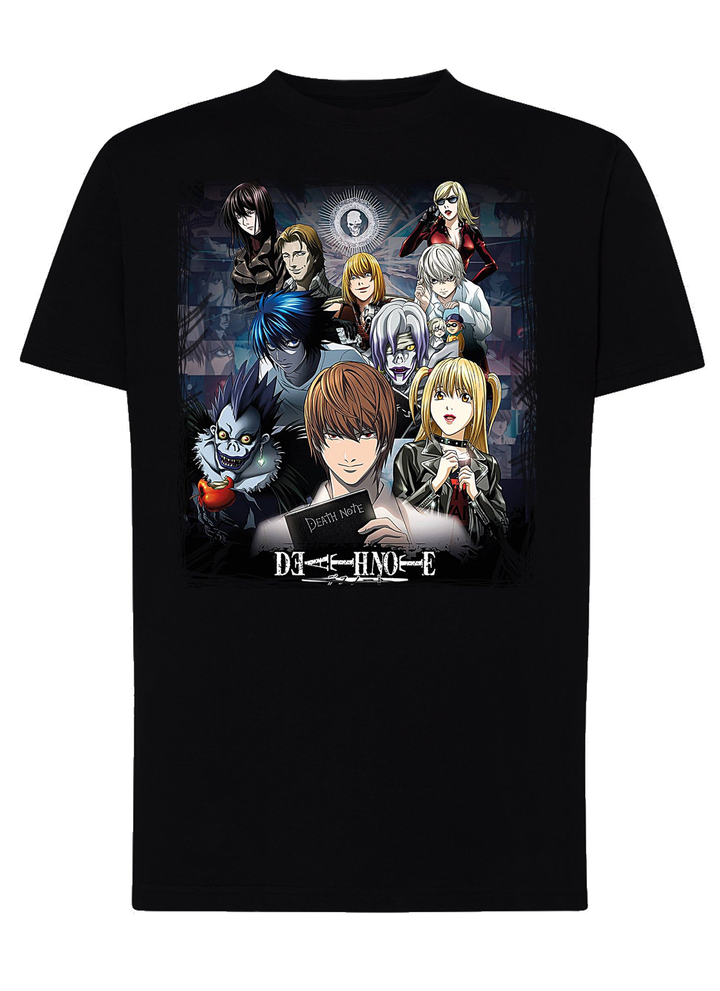 Death Note Manga Anime Fumetti 6010-2 T-shirt Urban Men Uomo 100% Cotone Pettinato JK