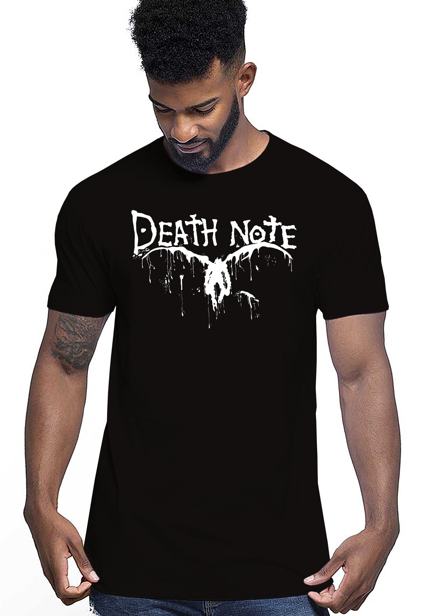 Death Note Manga Anime Fumetti 6010-4-2 T-shirt Urban Men Uomo 100% Cotone Pettinato JK