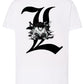 Death Note L3D Manga Anime Fumetti 6010-5 T-shirt Urban Men Uomo 100% Cotone Pettinato JK