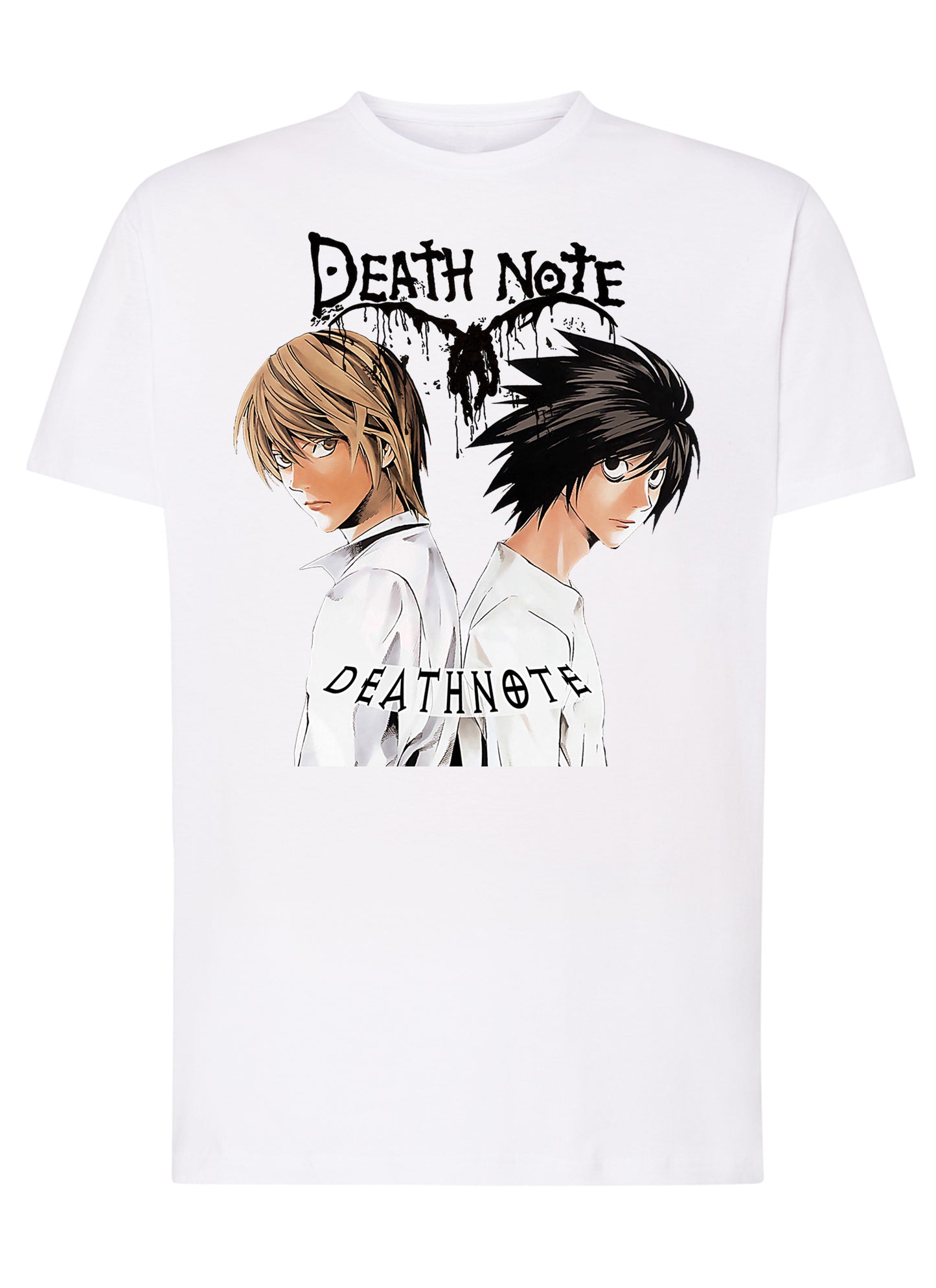 Death Note Manga Anime Fumetti 6010 T-shirt Urban Men Uomo 100% Cotone Pettinato JK