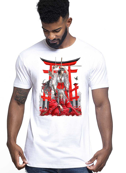 Guerriero Manga Giapponese Manga Anime Fumetti 6013-2 T-shirt Urban Men Uomo 100% Cotone Pettinato JK