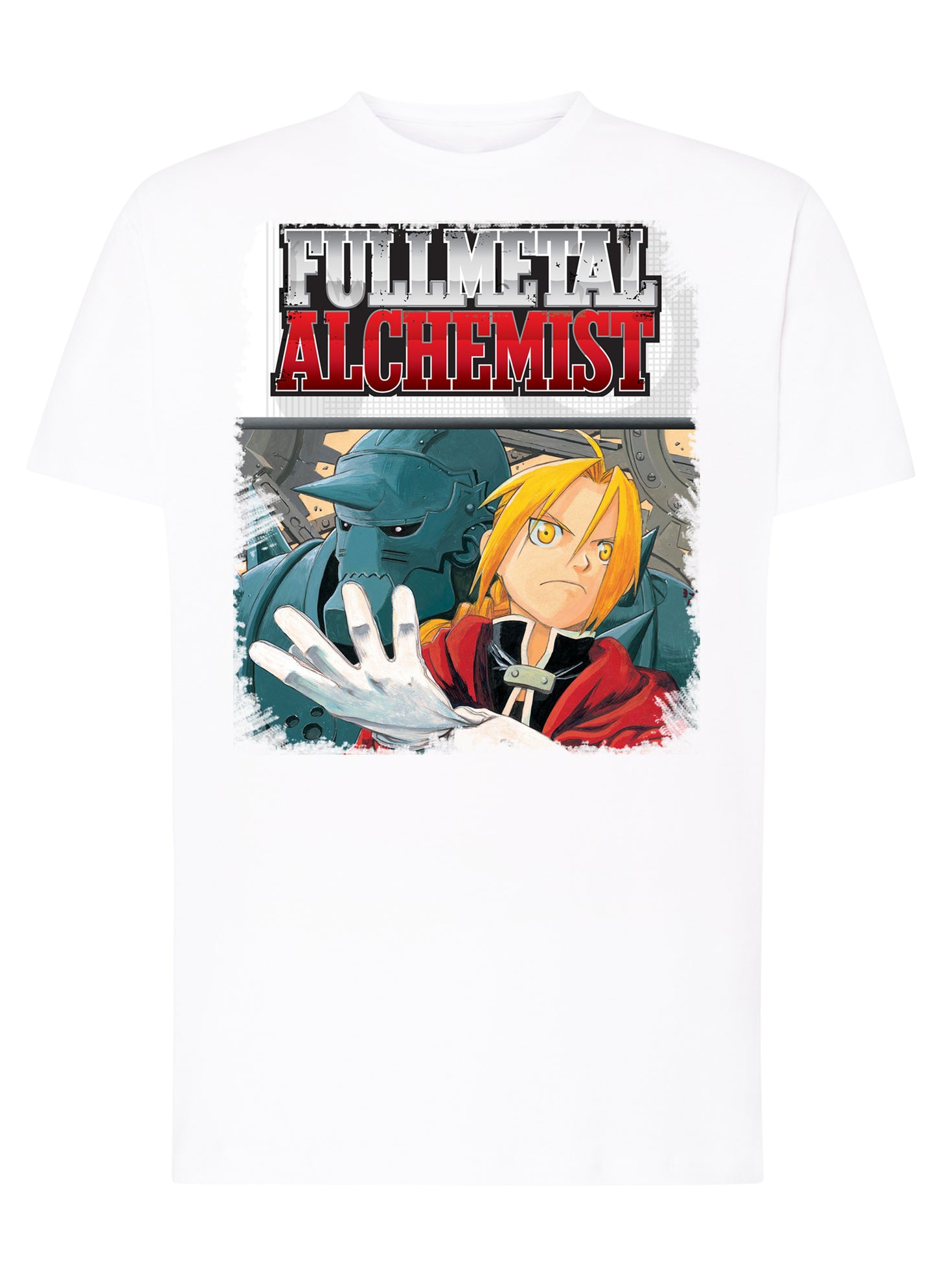 Fullmetal Alchemist Manga Anime Fumetti 6014-3 T-shirt Urban Men Uomo 100% Cotone Pettinato JK