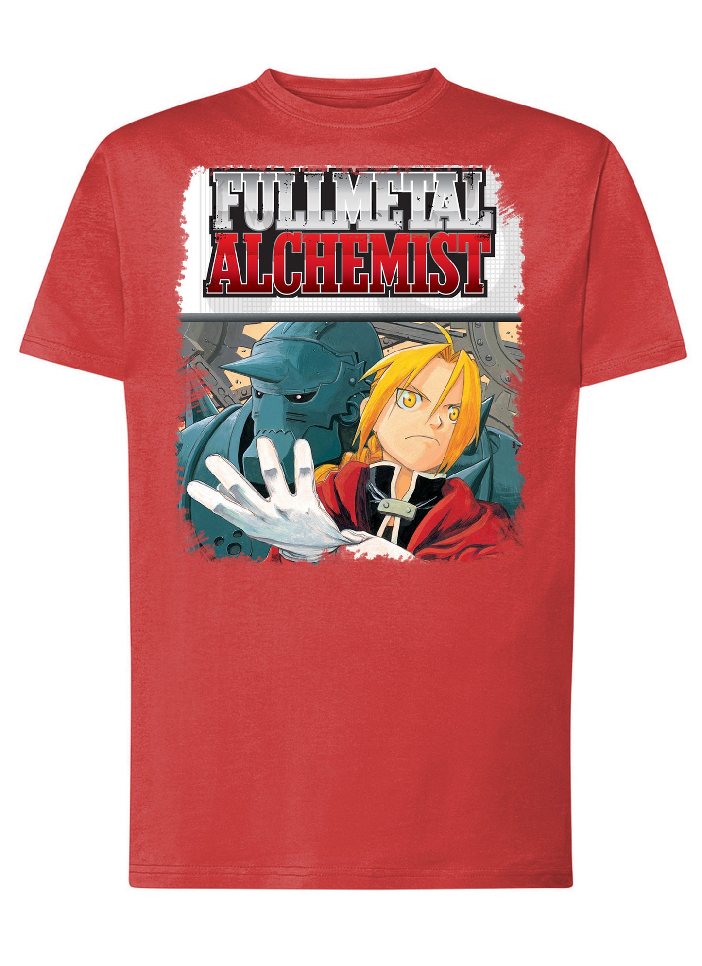 Fullmetal Alchemist Manga Anime Fumetti 6014-3 T-shirt Urban Men Uomo 100% Cotone Pettinato JK