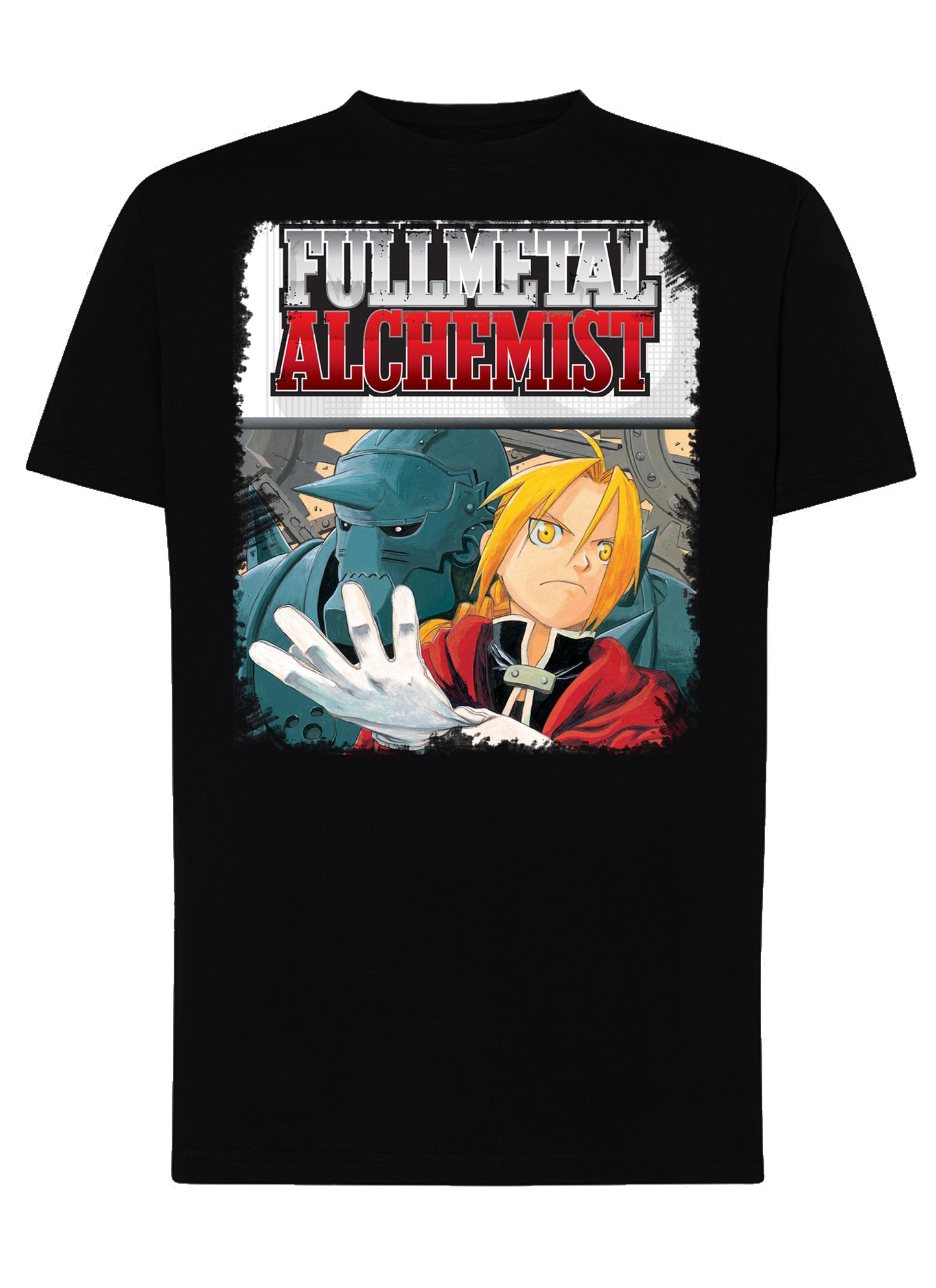 Fullmetal Alchemist Manga Anime Fumetti 6014-3 T-shirt Urban Men Uomo 100% Cotone Pettinato JK