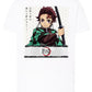 Demon Slayer Kimetsu Manga Anime Fumetti 6016-2 T-shirt Urban Men Uomo 100% Cotone Pettinato JK