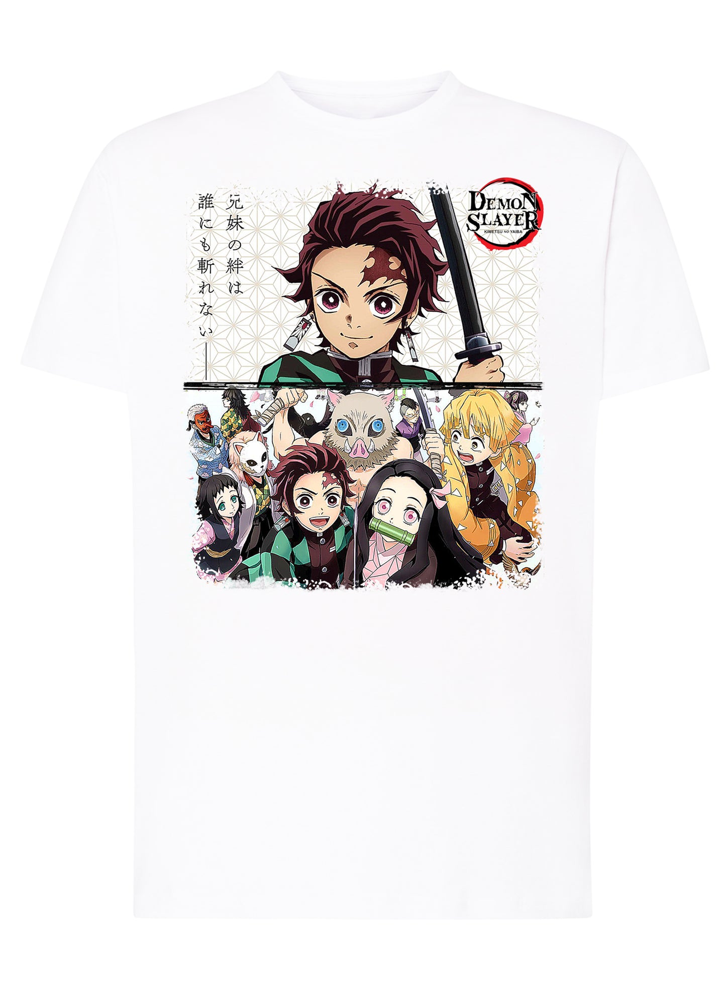 Demon Slayer Manga Anime Fumetti 6016 T-shirt Urban Men Uomo 100% Cotone Pettinato JK