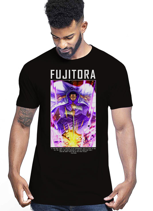 Of Fujitora Manga Anime Fumetti 6018-13 T-shirt Urban Men Uomo 100% Cotone Pettinato JK