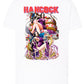 Of Hancock Manga Anime Fumetti 6018-16 T-shirt Urban Men Uomo 100% Cotone Pettinato JK