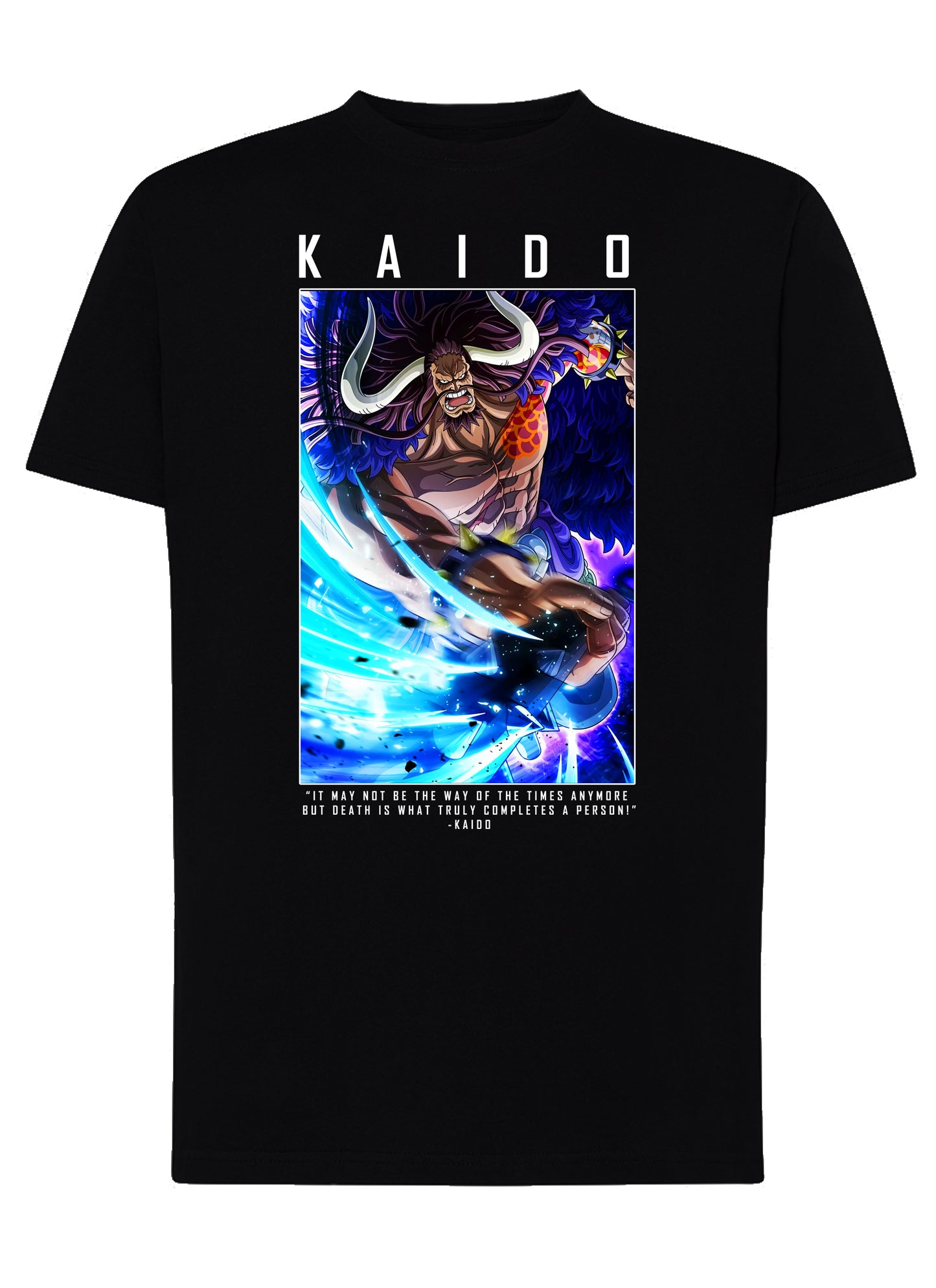 Of Kaido Manga Anime Fumetti 6018-19 T-shirt Urban Men Uomo 100% Cotone Pettinato JK