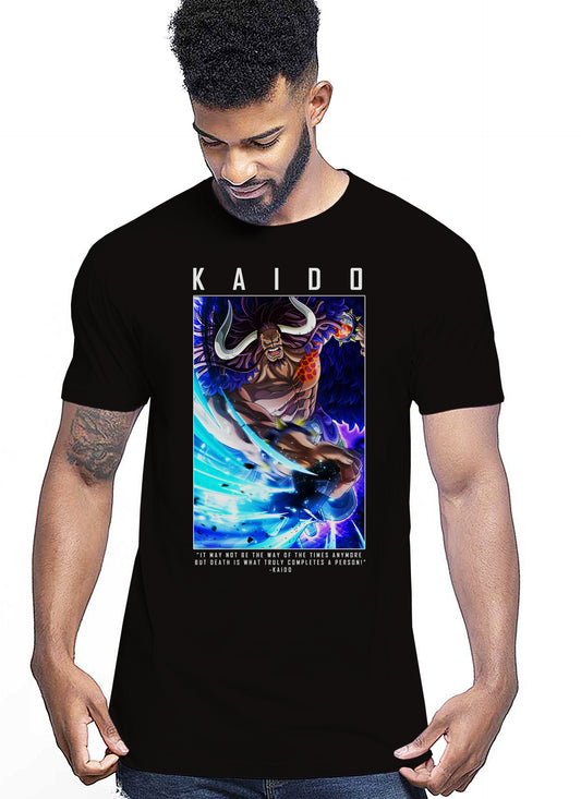 Of Kaido Manga Anime Fumetti 6018-19 T-shirt Urban Men Uomo 100% Cotone Pettinato JK