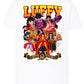 Of Luffy Manga Anime Fumetti 6018-25 T-shirt Urban Men Uomo 100% Cotone Pettinato JK