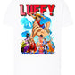 Of Luffy 2 Manga Anime Fumetti 6018-29 T-shirt Urban Men Uomo 100% Cotone Pettinato JK