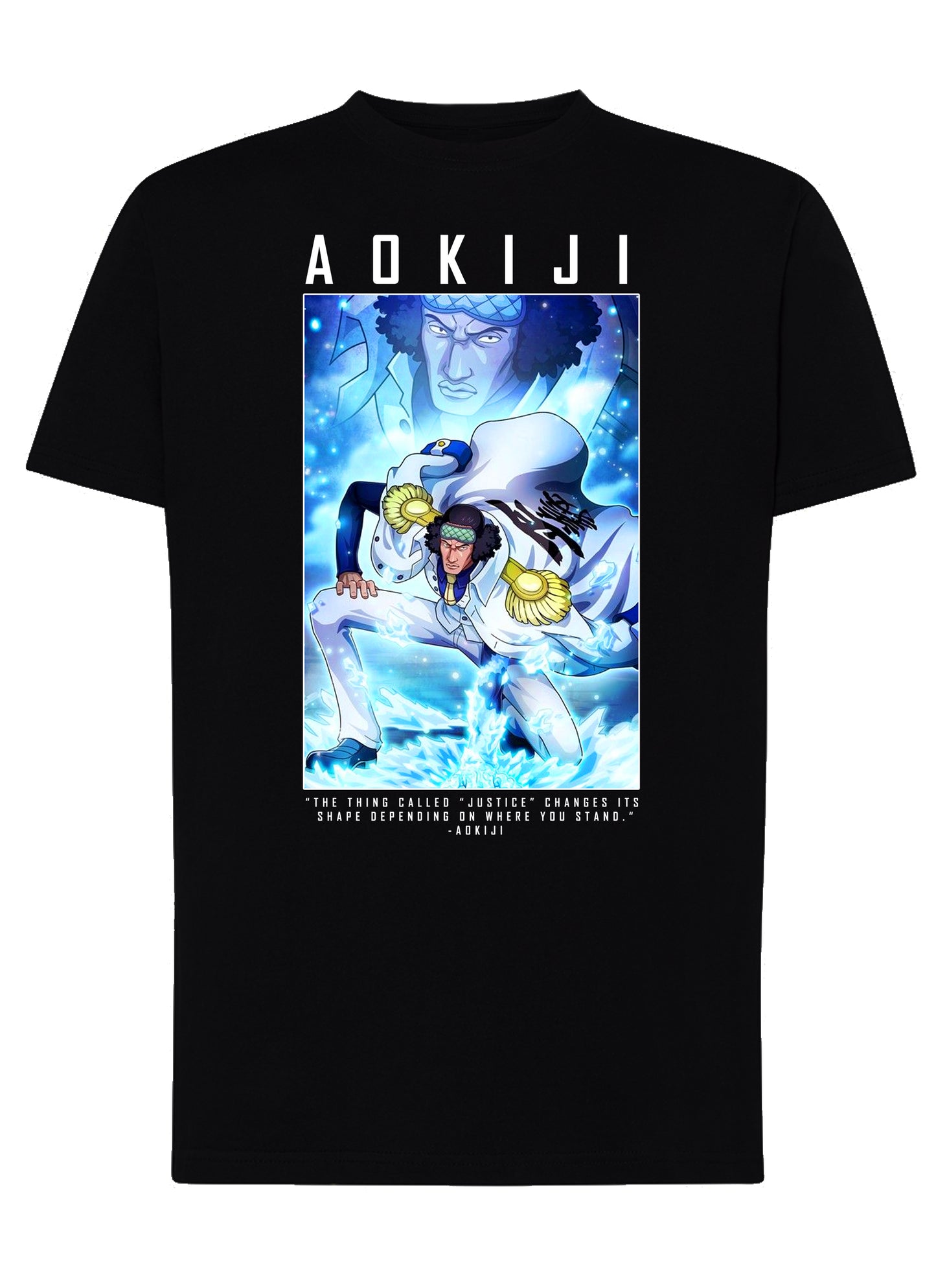 Of Aokiji Manga Anime Fumetti 6018-3 T-shirt Urban Men Uomo 100% Cotone Pettinato JK