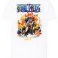 Of One Piece Ace Manga Anime Fumetti 6018-45 T-shirt Urban Men Uomo 100% Cotone Pettinato JK