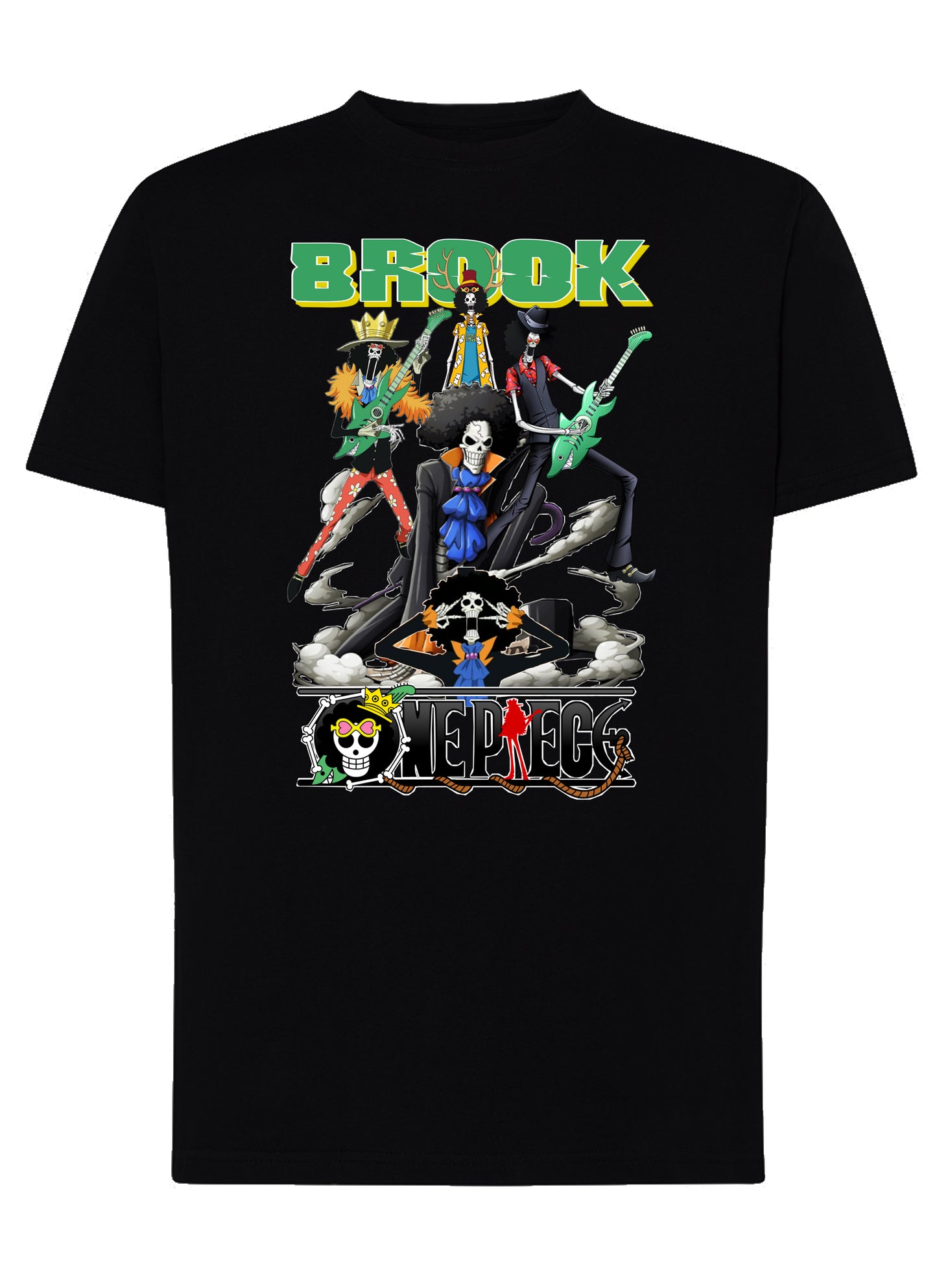 Of Brook Manga Anime Fumetti 6018-5 T-shirt Urban Men Uomo 100% Cotone Pettinato JK