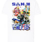 Of One Piece Sanji Manga Anime Fumetti 6018-61 T-shirt Urban Men Uomo 100% Cotone Pettinato JK