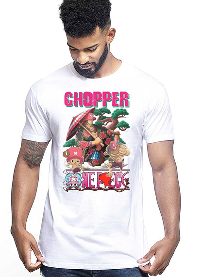 Of Chopper Manga Anime Fumetti 6018-8 T-shirt Urban Men Uomo 100% Cotone Pettinato JK