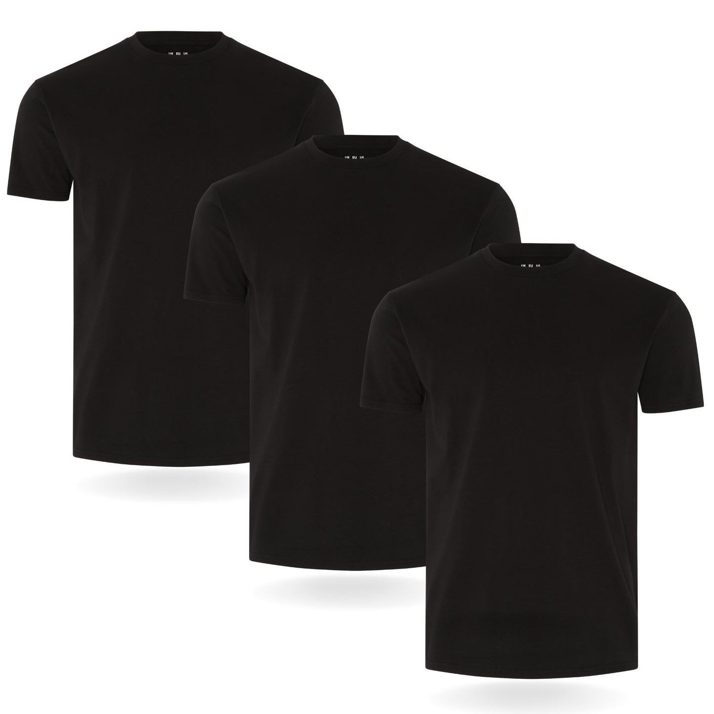 FM London Pack of 3/5 Men's T-Shirt - Premium T-Shirt with Slightly Fitted Design - Super Soft T-Shirt Made of 100% Cotton