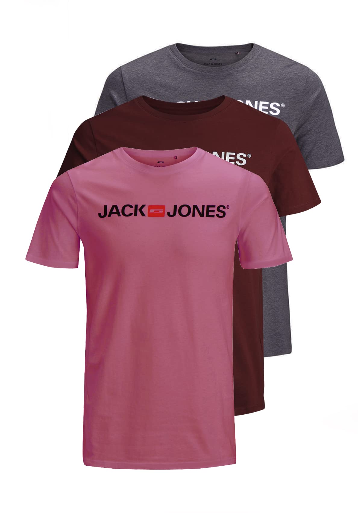JACK & JONES T-Shirt 3-Pack Logo O-Neck T-Shirt