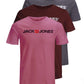 JACK & JONES T-Shirt 3-Pack Logo O-Neck T-Shirt