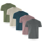 FM London Pack of 3/5 Men's T-Shirt - Premium T-Shirt with Slightly Fitted Design - Super Soft T-Shirt Made of 100% Cotton