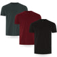 FM London Pack of 3/5 Men's T-Shirt - Premium T-Shirt with Slightly Fitted Design - Super Soft T-Shirt Made of 100% Cotton